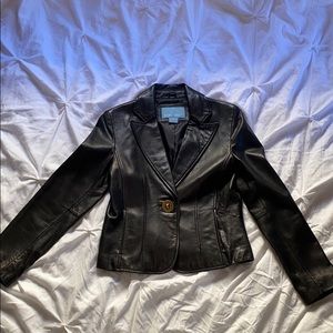 Nine West Genuine Leather Jacket
